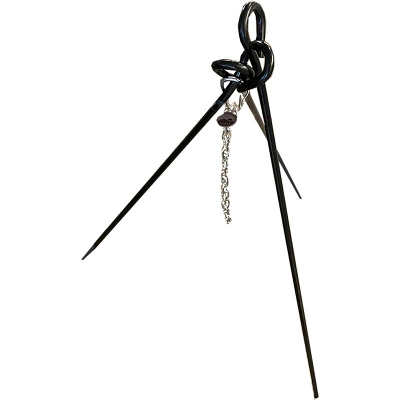 Litet Grillstativ i kanvaspåse 110 cm. 1 kedja & krok