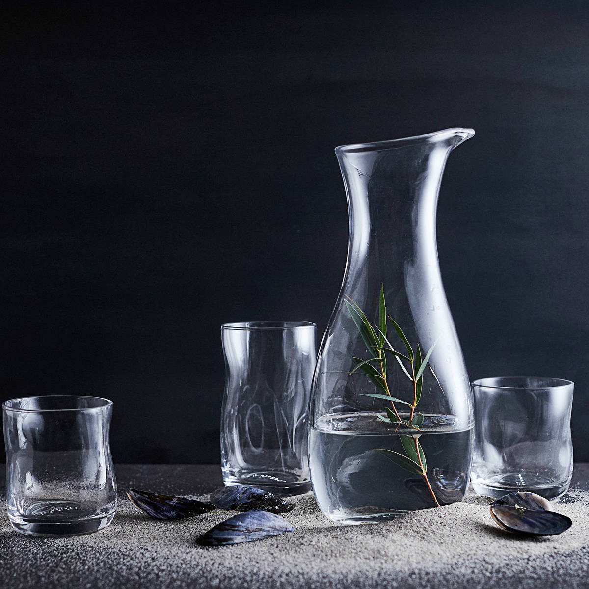 Furo glass 9 cm, 4 stk, klar