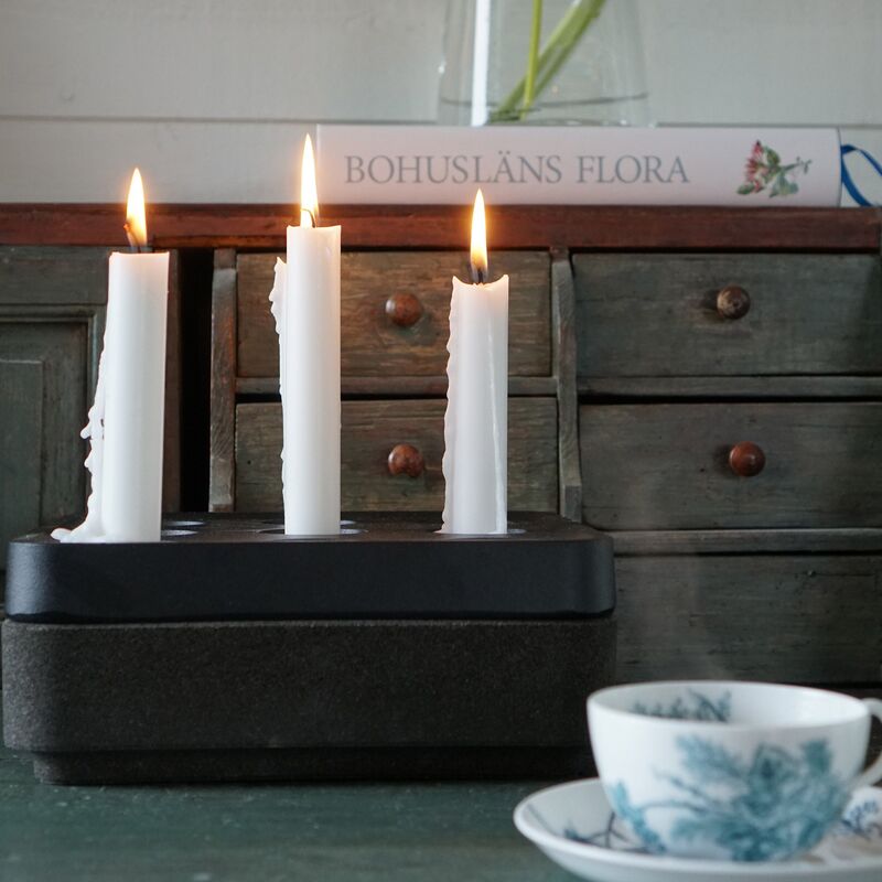 Korkskål för stumpastaken, liten, svart