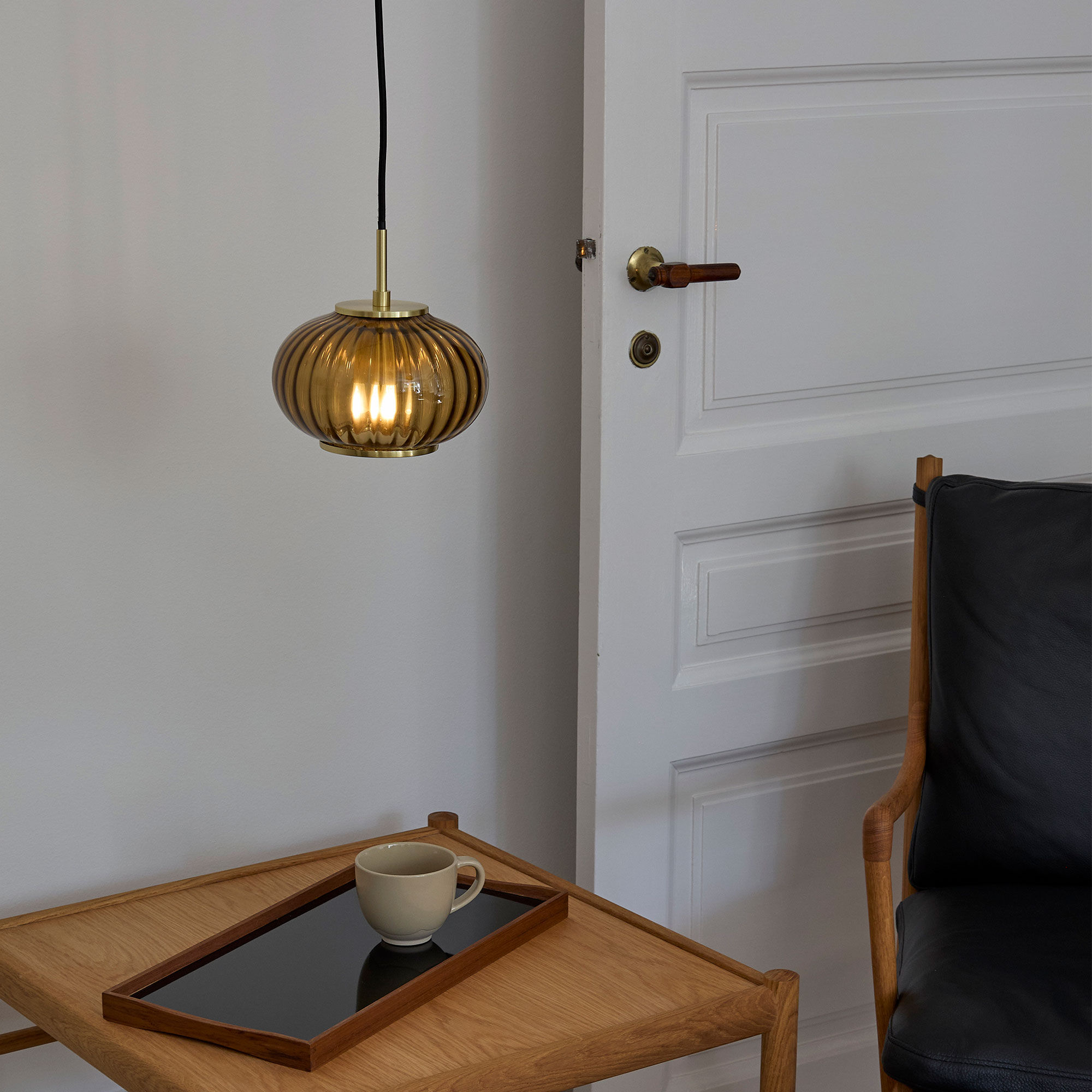 Urc taklampe 19 cm, amber