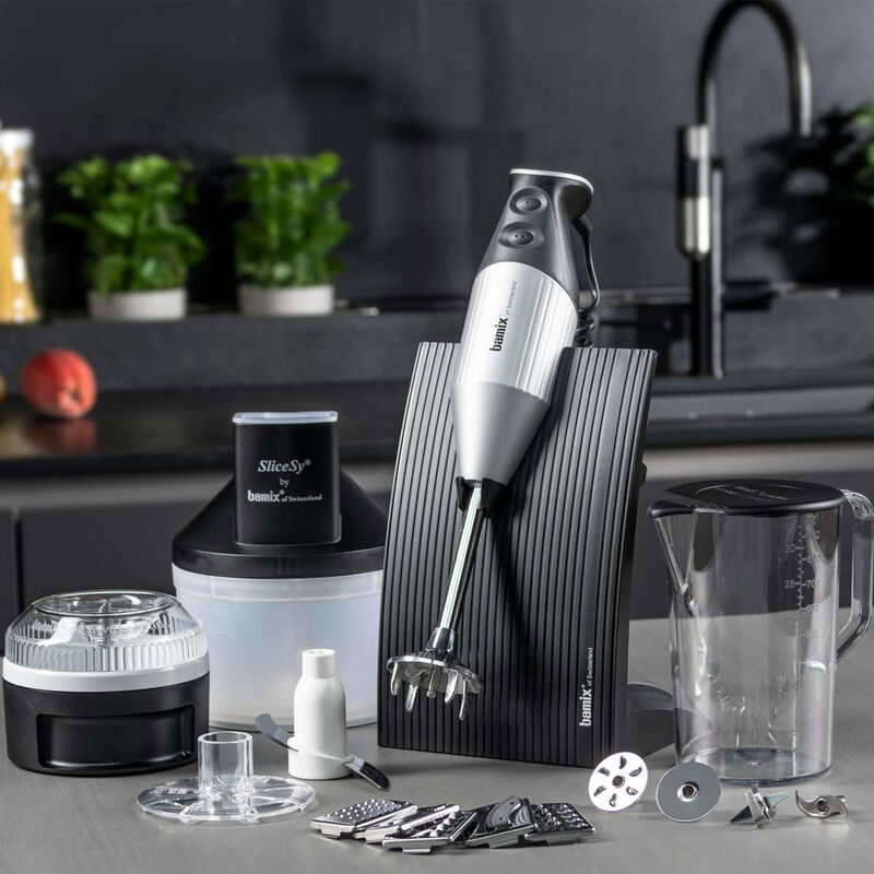 Bamix Swissline Superbox stavblender, sølvgrå