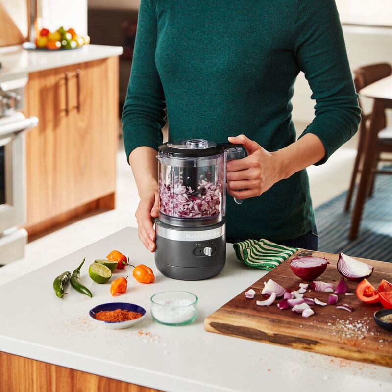 5KFCB519EDG Sladdlös Mini Matberedare, Grå