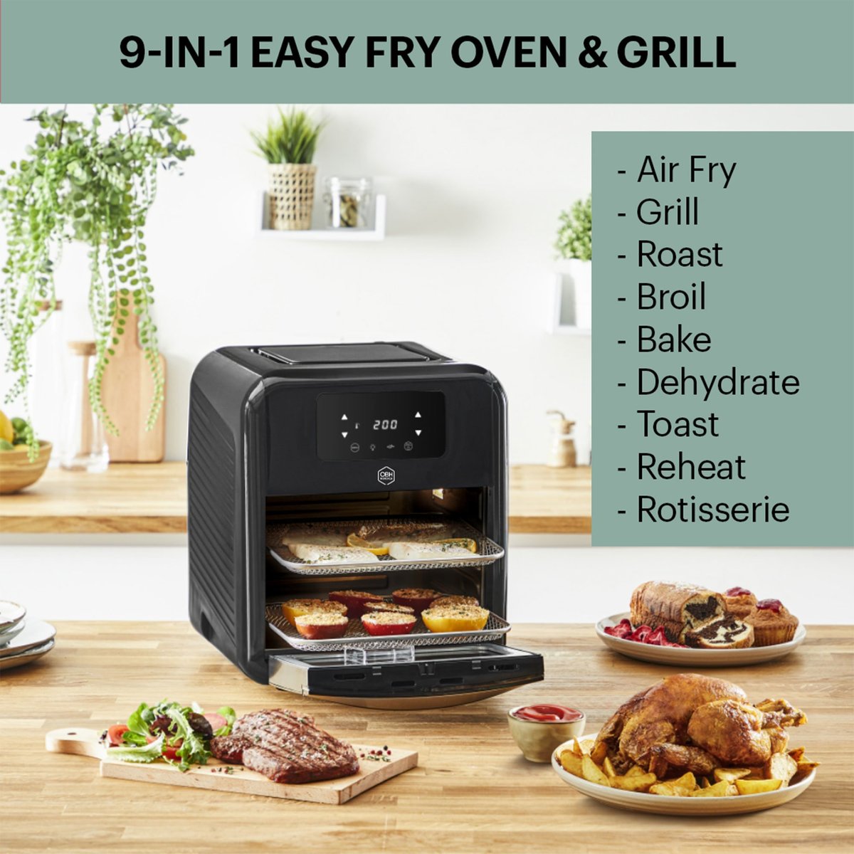 Easy Fry Oven & Grill airfryer 11 liter