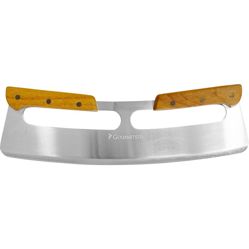 Pizzaskärare Rostfri Stålbåge Trähandtag