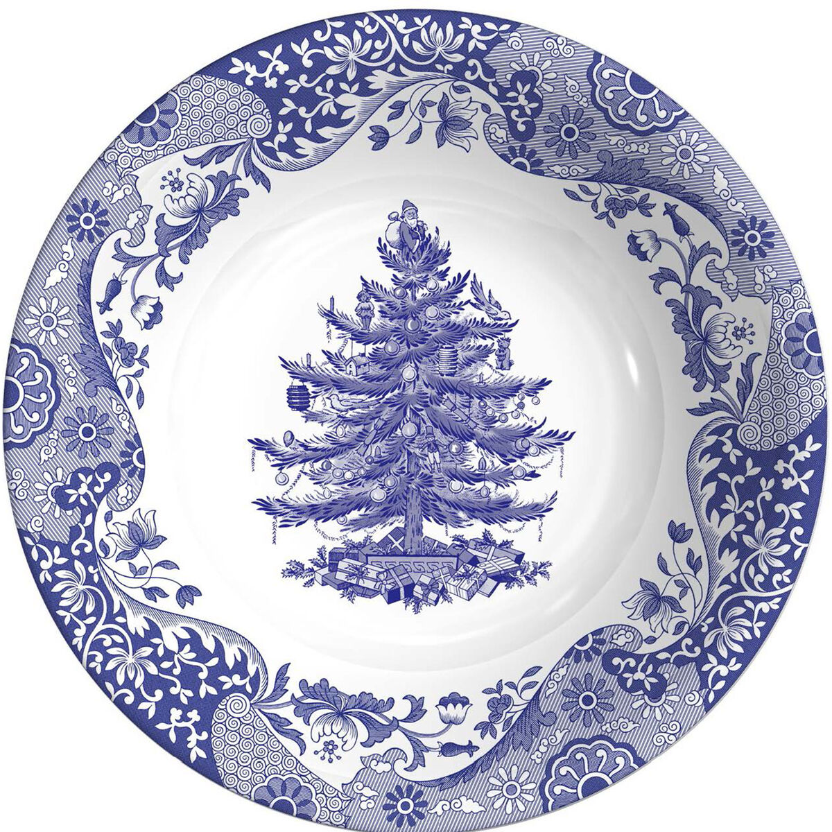 Spode Blue Italian Christmas Tree Skål 20 cm