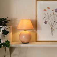 Iris kannettava pöytälamppu, vaaleanpunainen
