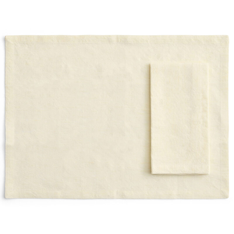 Tavolo serviet/dækkeserviet 4-pak, soft yellow