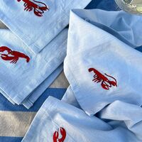 Crayfish servett 40x40 cm 4-pack