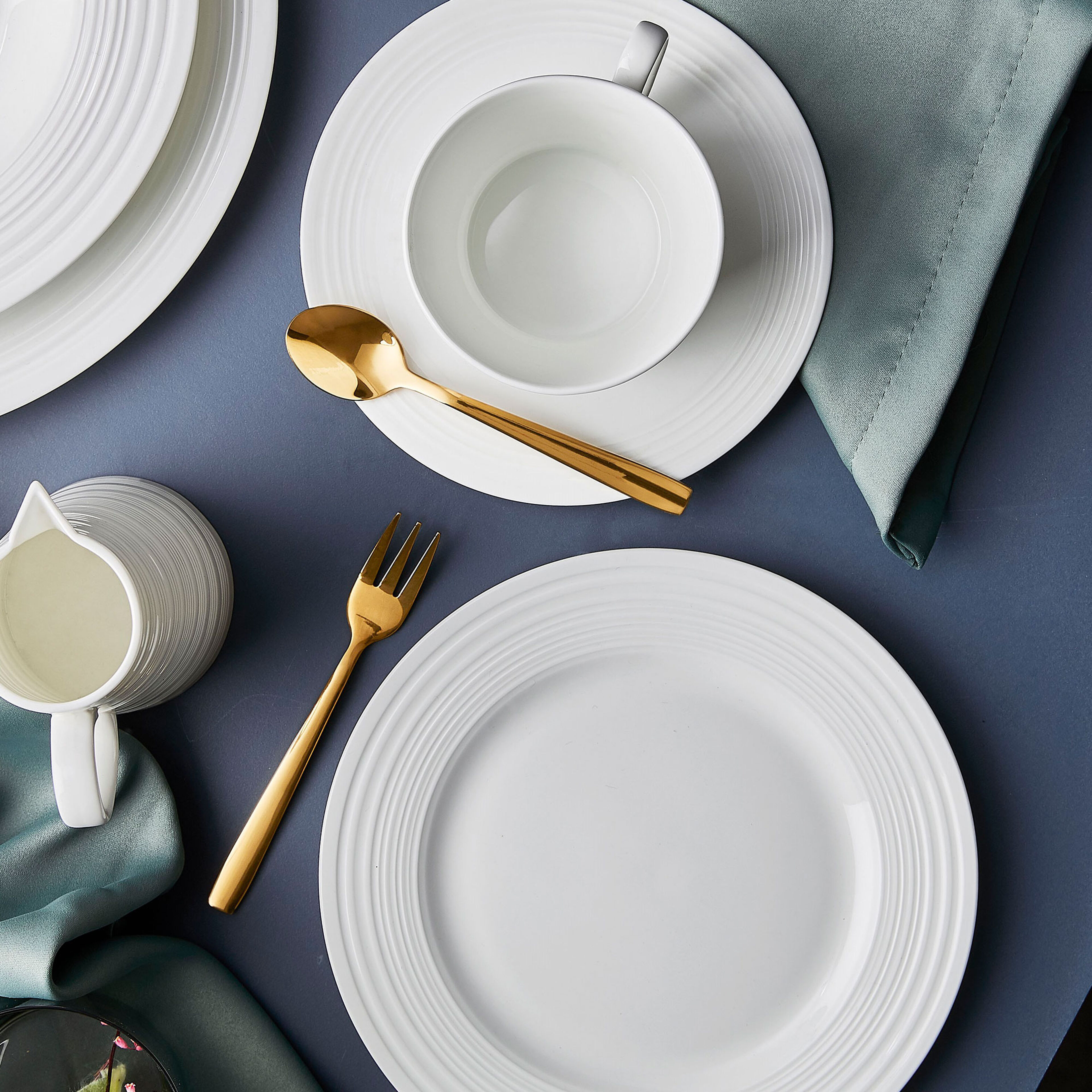 Passion Desserttallrik 20 cm Cremevit 4 st