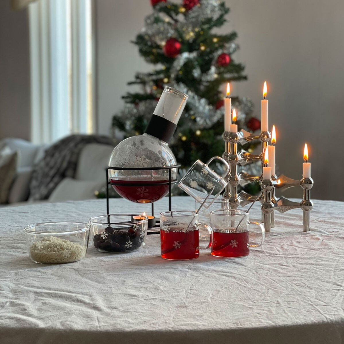 Isa Snöstjärna glasmugg 4-pack