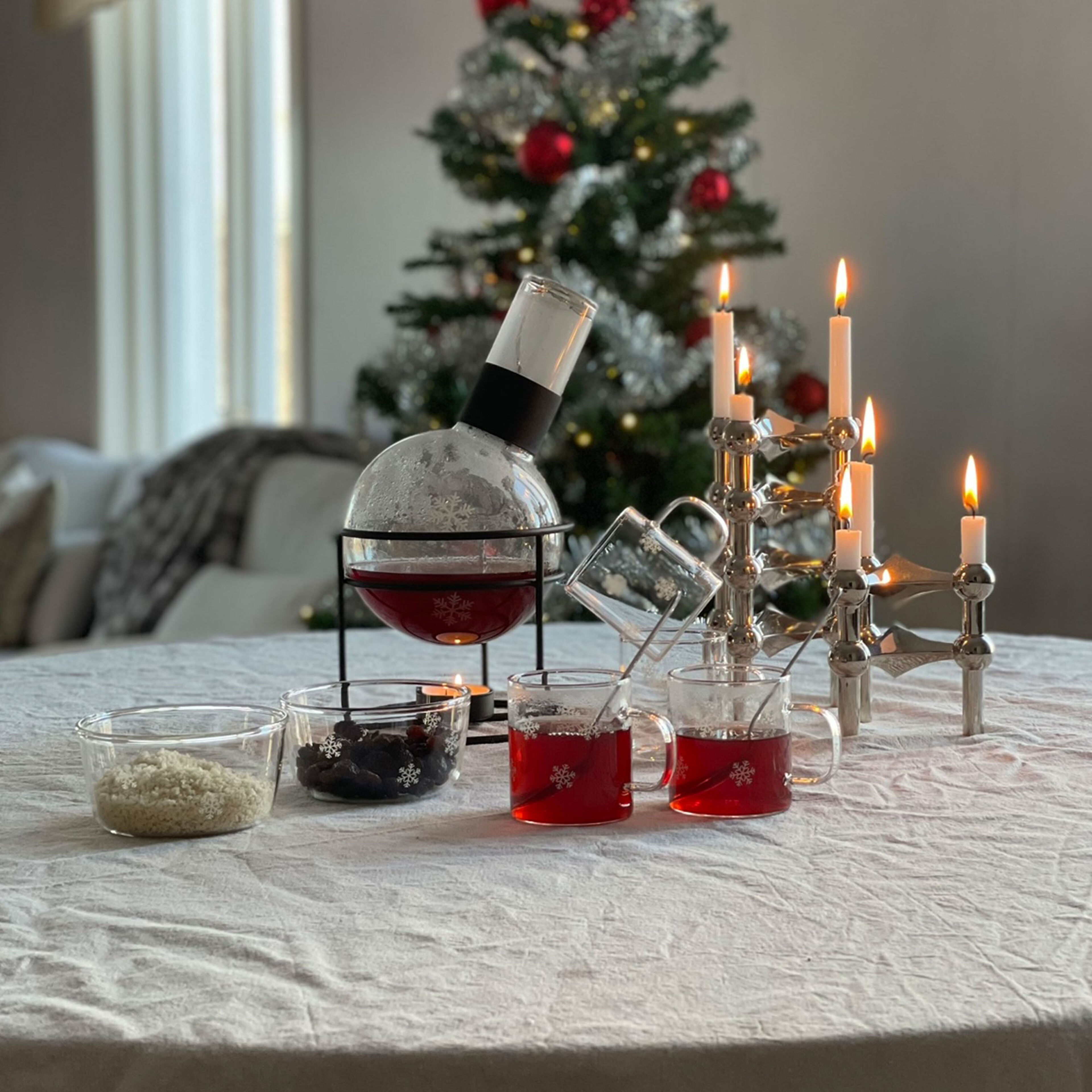 Isa Snefnug glaskrus 4-pak