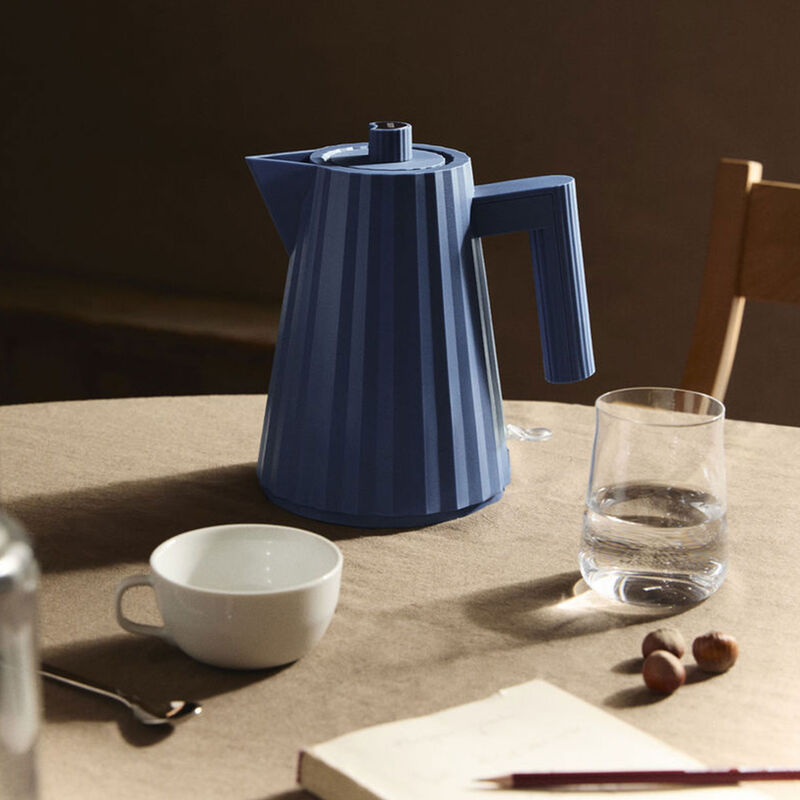 Plissé elkedel 1,7 liter, blå