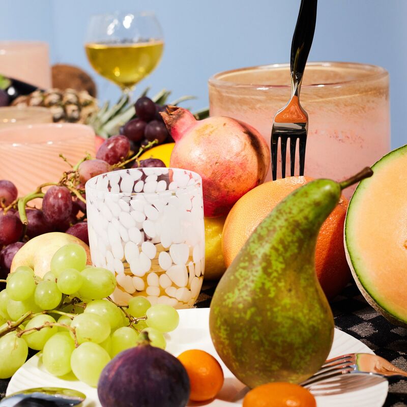 Messy juomalasi 30 cl 2-pakkaus, valkoinen