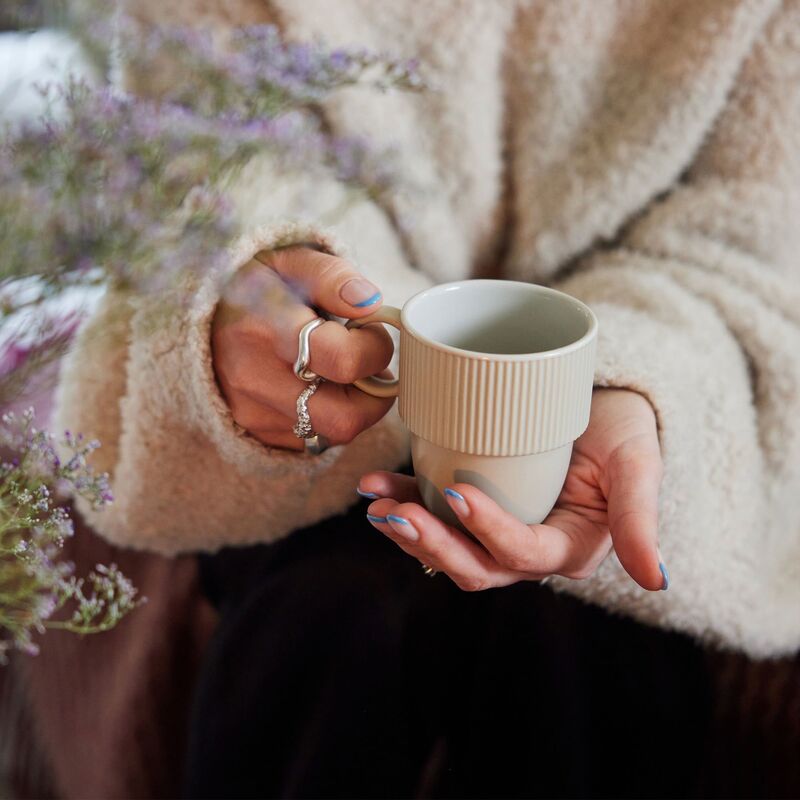 Inka-mugg 27 cl, beige