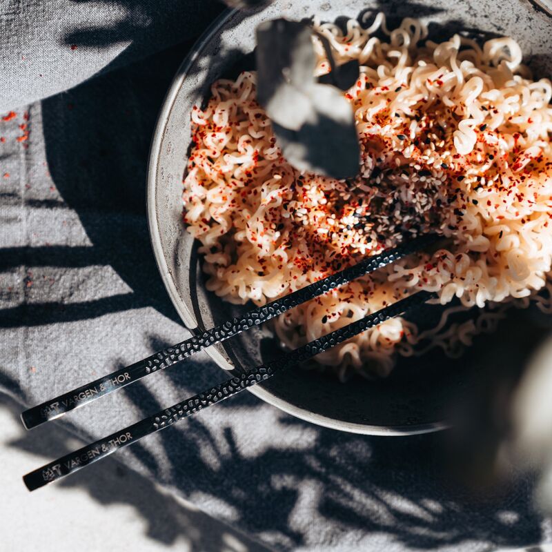 ätpinnar 4 par, onyx