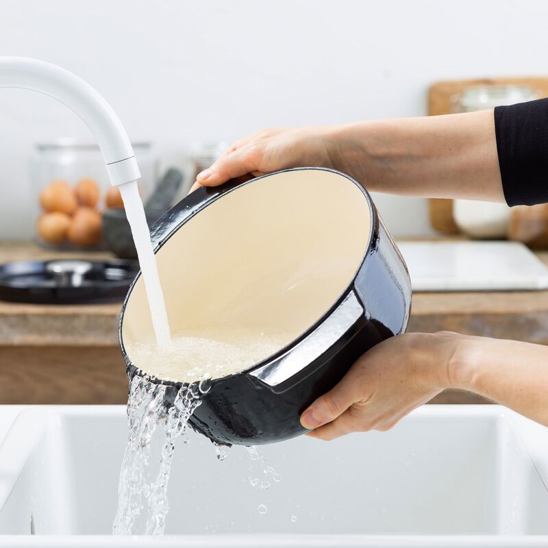 Støbejernsgryde 22 cm/3,3 liter, onyx black