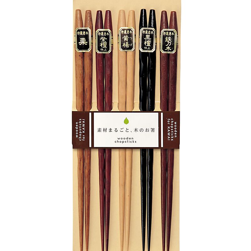 Spisepinner Caved Wood 5 Par