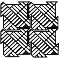 Diskbänksmatta 4-pack, svart