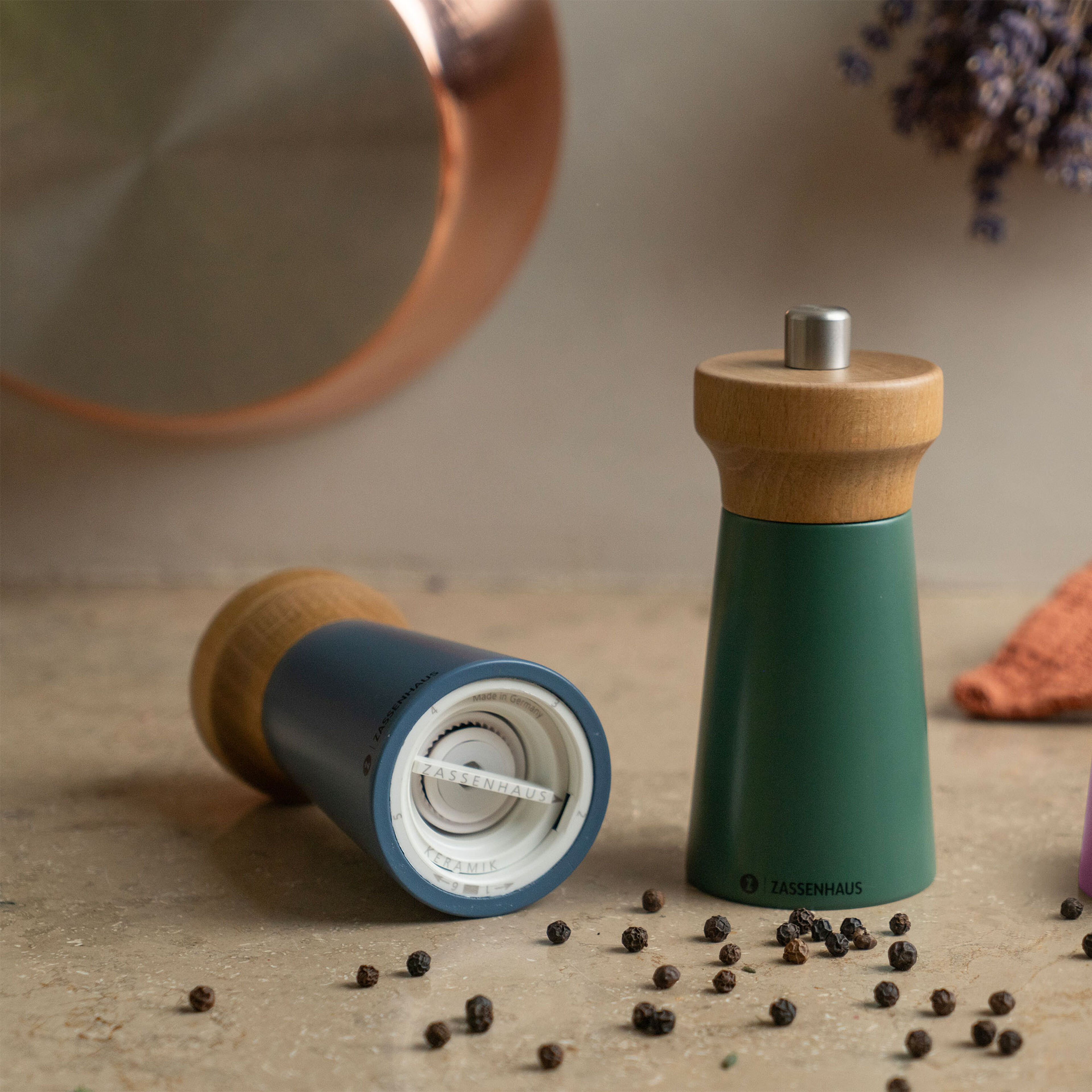 Saltkvarn 12cm, blå