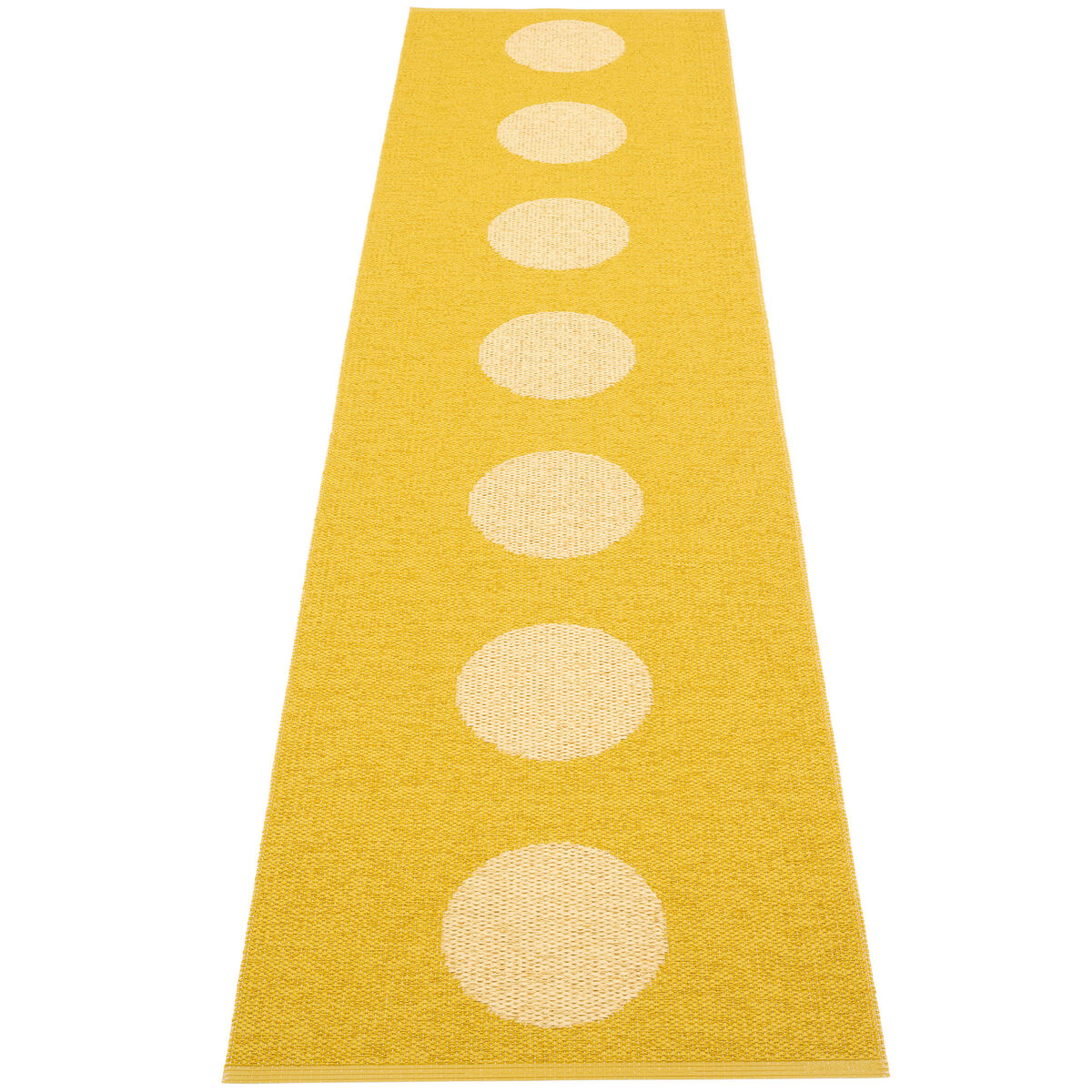 Pappelina Vera Pop -matto 70 × 280 cm, mustard/yellow