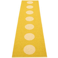 Pappelina Vera Pop -matto 70 × 280 cm, mustard/yellow