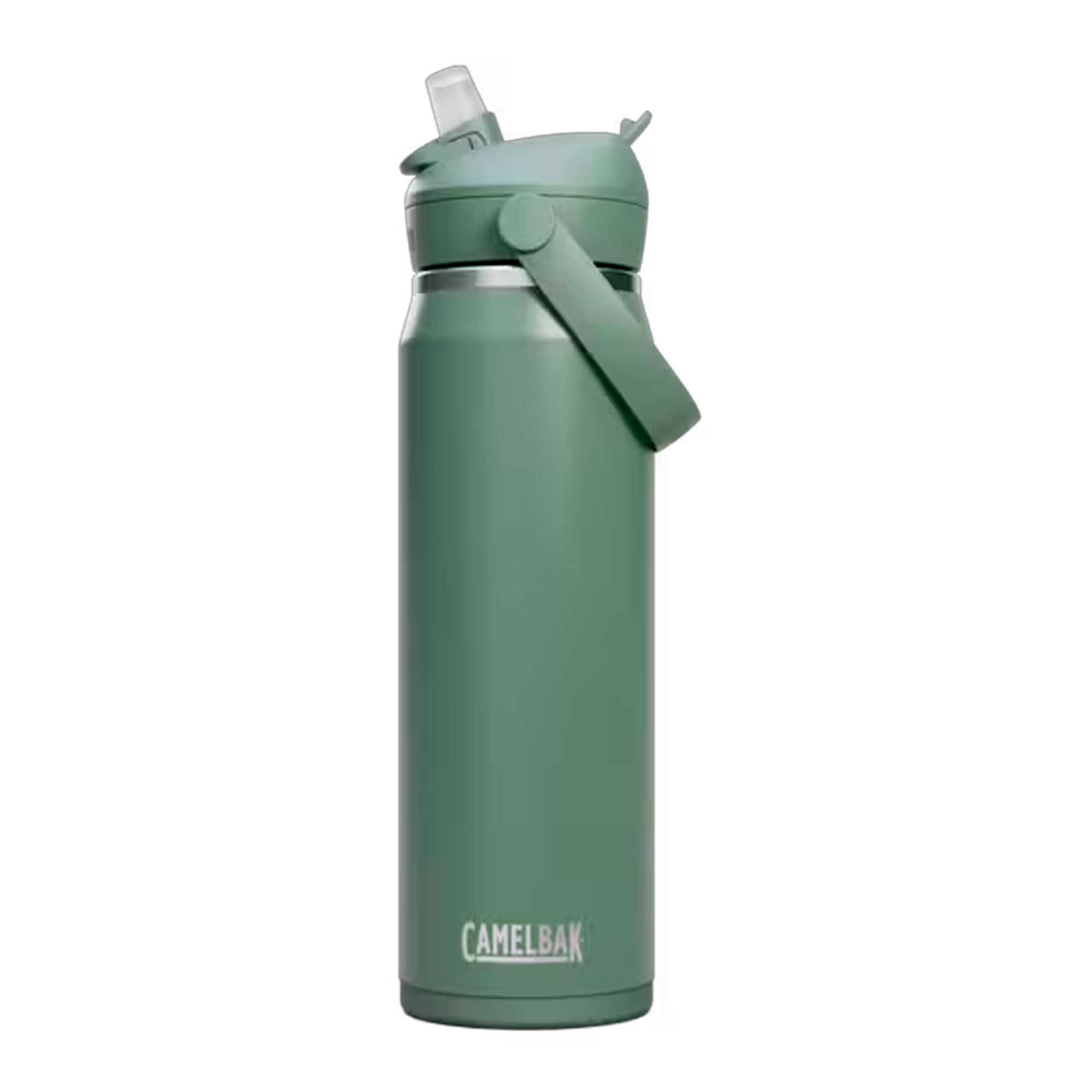 Thrive Flip Straw vattenflaska 1 liter, moss
