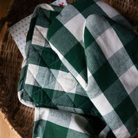 Elsa gryteklut 20 × 20 cm, grønn/beige