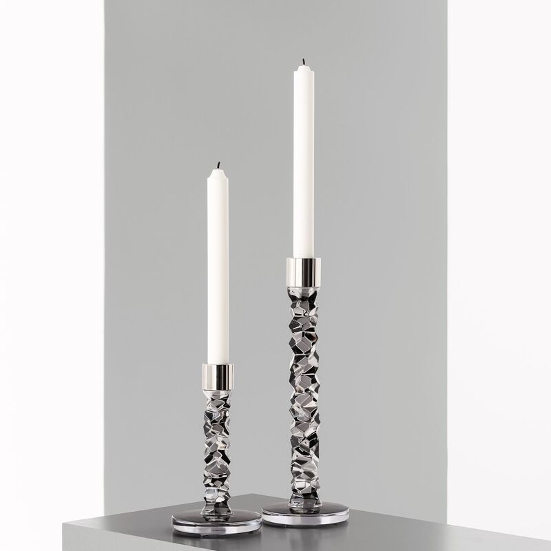 Carat kynttilänjalka, antrasiitti, 18 cm