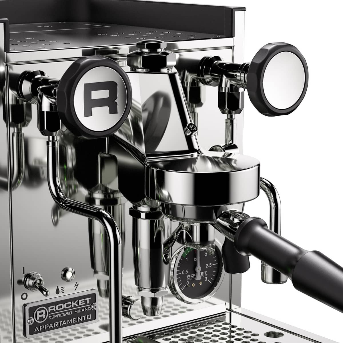 Appartamento TCA espressomaskine, krom/kobber