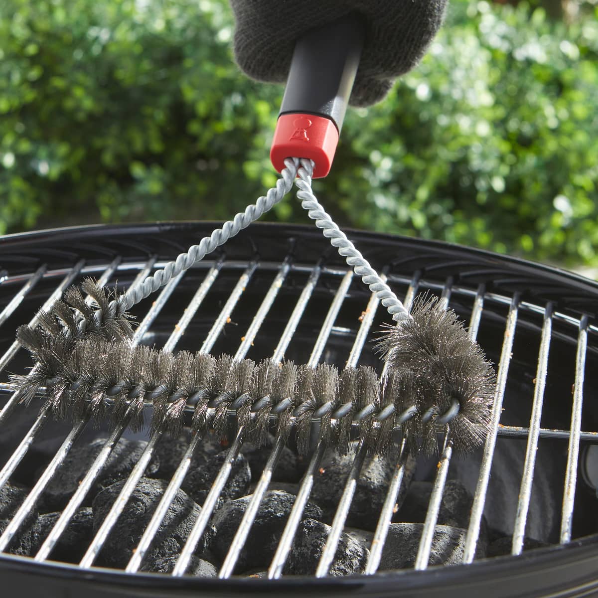 Tresidet Grillbørste, 30 cm.