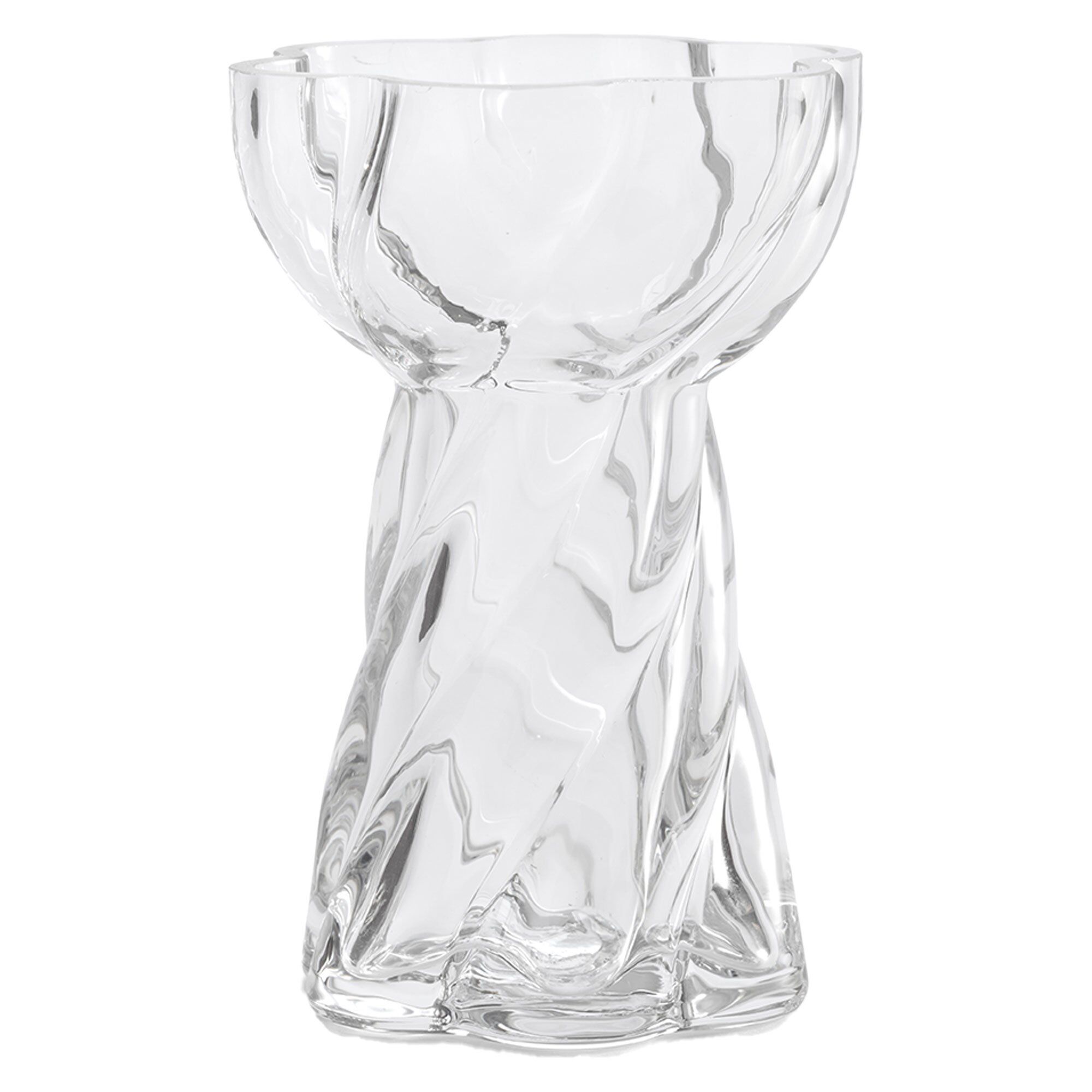 Cooee Design Twist Bulb vase 12,8 cm Clear