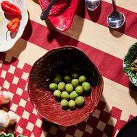 Veggie skål 20 cm, vinrød