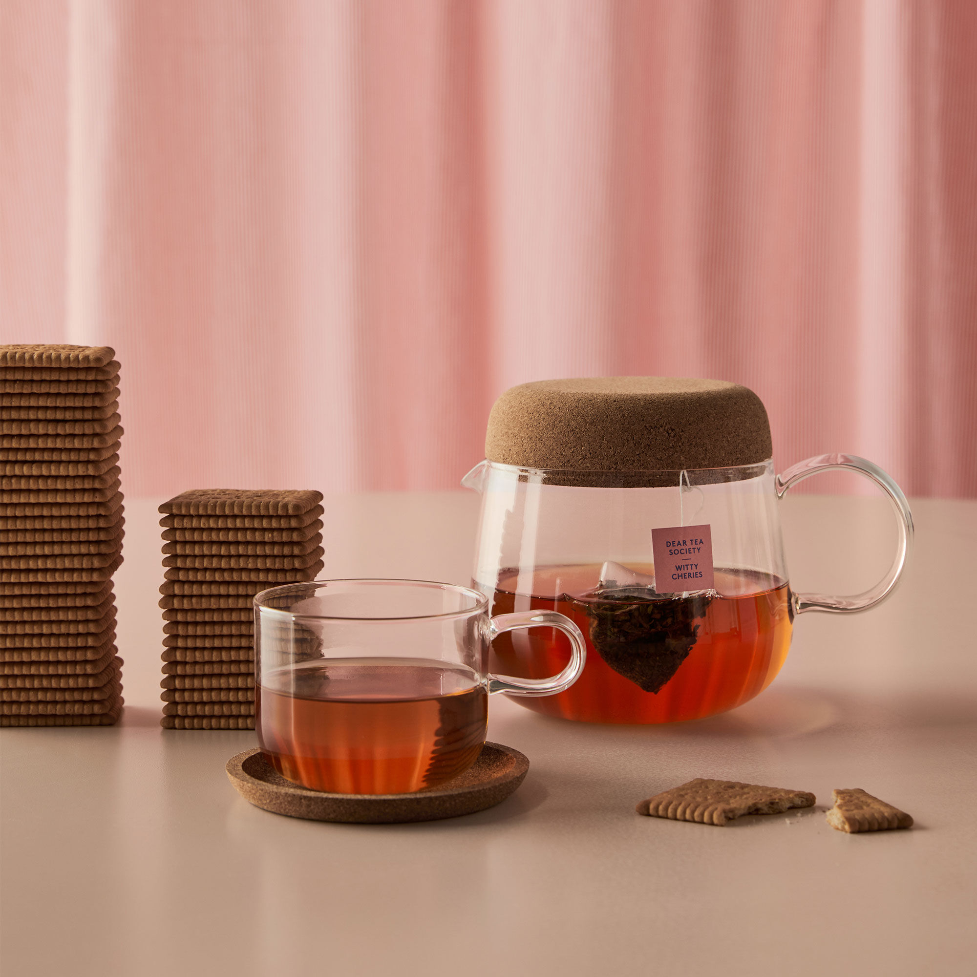 Kosta Boda Viva Tekanne med korklokk 120 cl