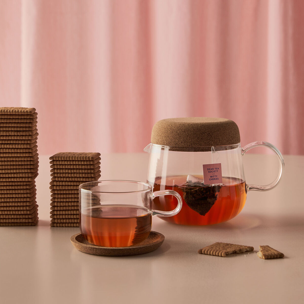 Kosta Boda Viva Tekanne med korklokk 120 cl