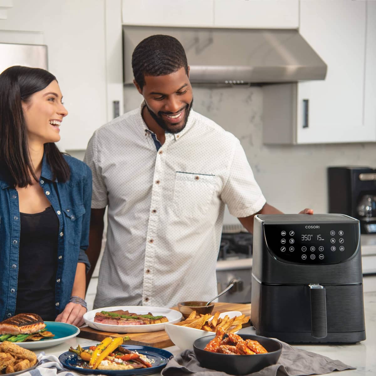 Premium Airfryer 5,5 liter, svart