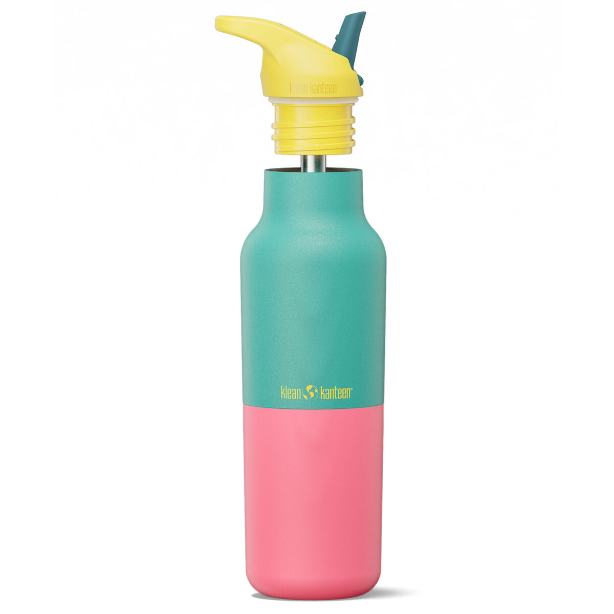 Rise Classic dricksflaska med sportkork 473 ml, Turquoise Kaleidoscope