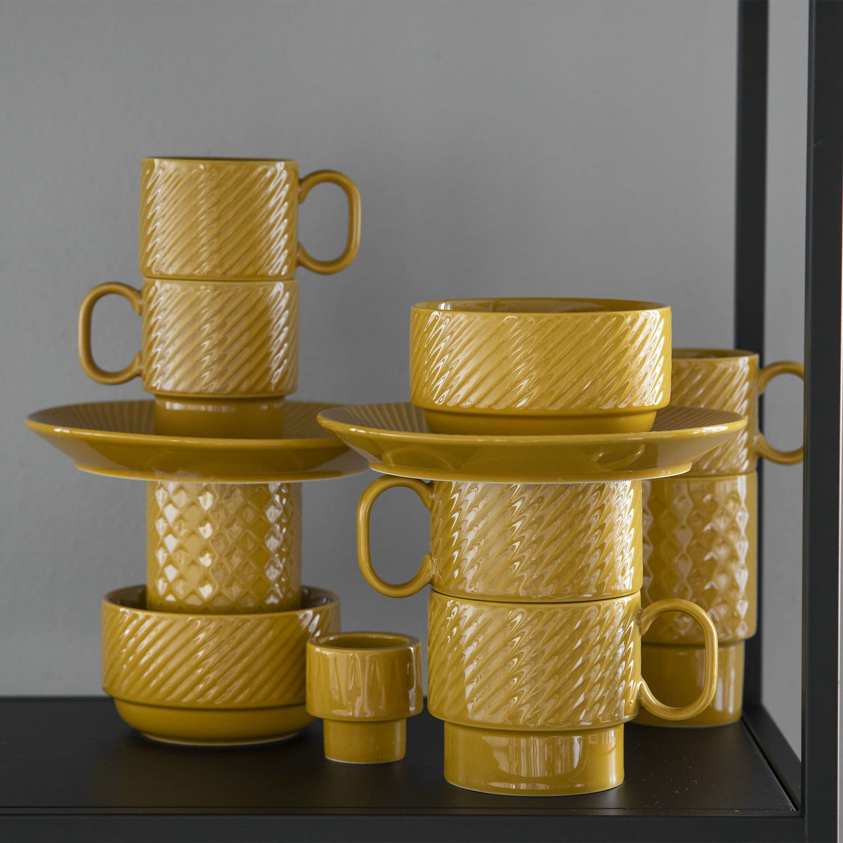Coffee & More kaffekrus 2-pack, gul