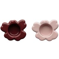 Unikko Shape lämpökynttiläpidike 10x3 cm, rosy grey