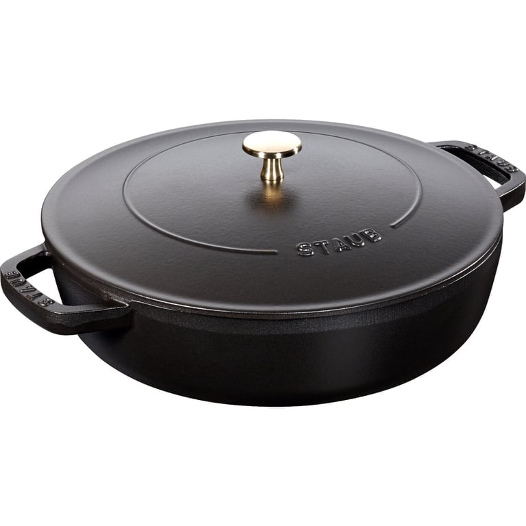 Cocotte Chistera traktörgryta 24 cm 2,4 liter, svart