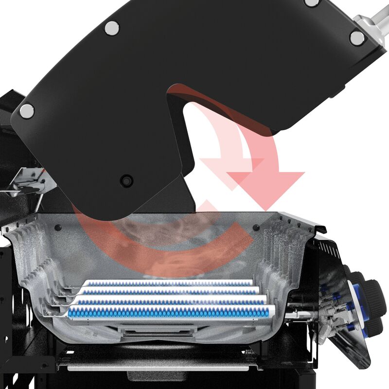 Baron 490 gasgrill, sort