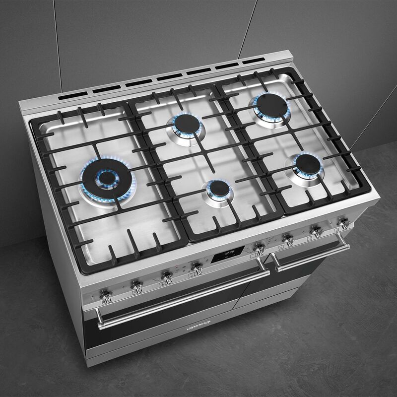 C92GMX2 Kaasuliesi 2 uunilla Classic Ruostumaton 90 cm