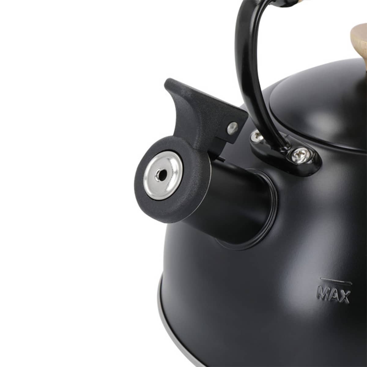 Tekanna med vissla 1,6 liter, svart