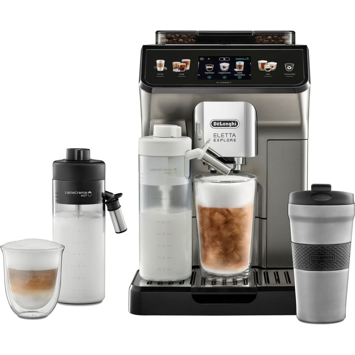 Eletta Explore ECAM450.86.T espressomaskine, titanium