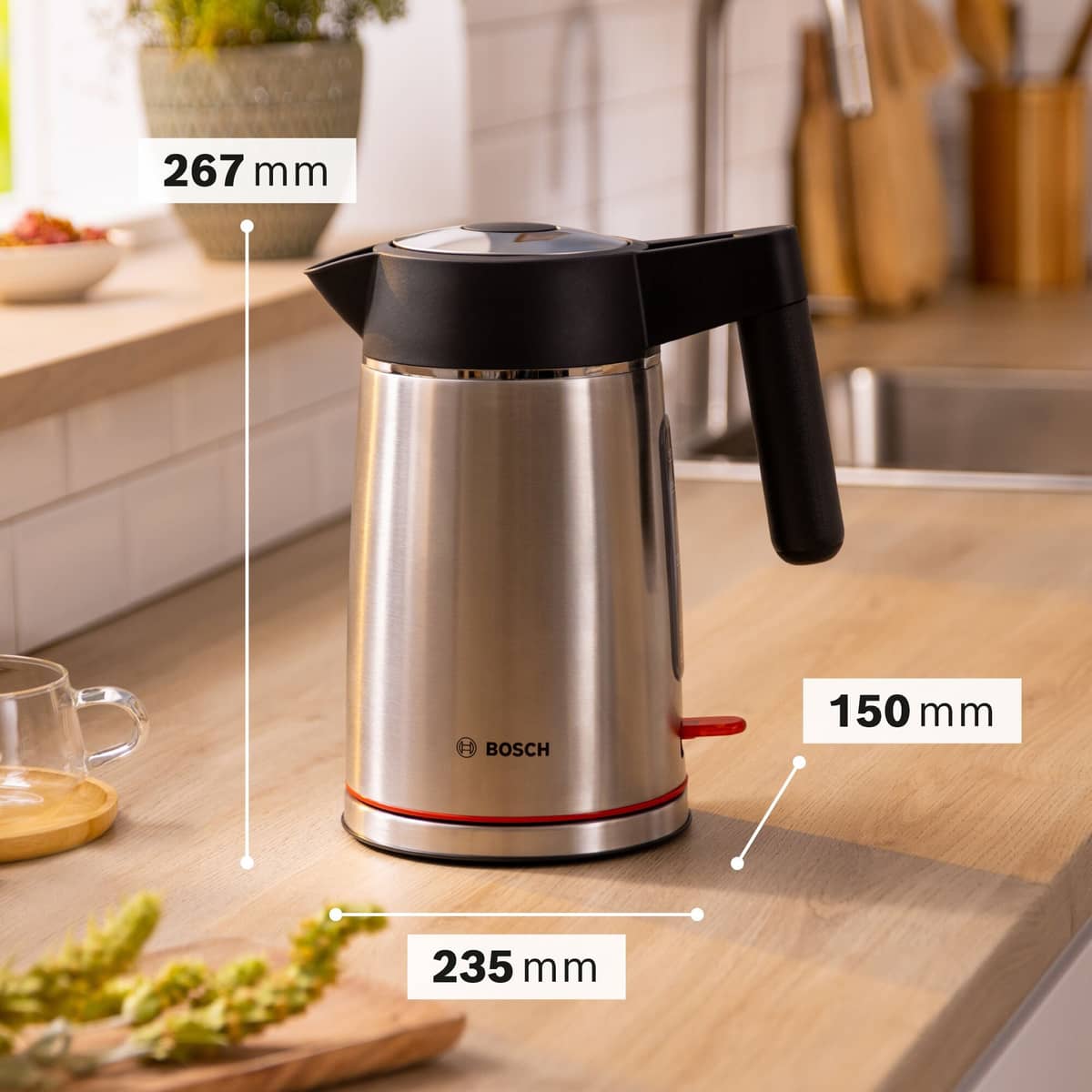 MyMoment vattenkokare 1,7 liter, rostfritt stål