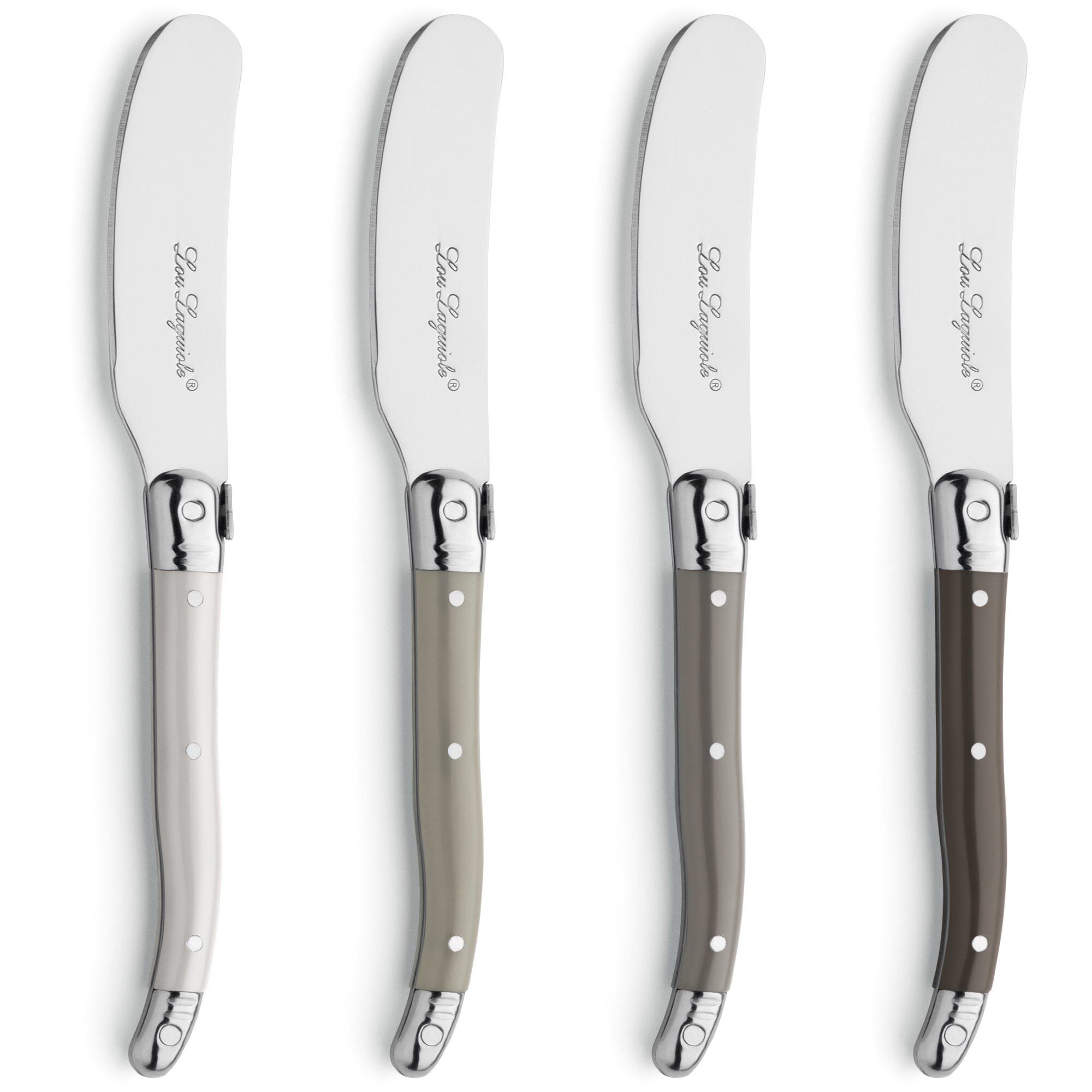 Lou Laguiole - Tradition smørkniv 4 stk stål