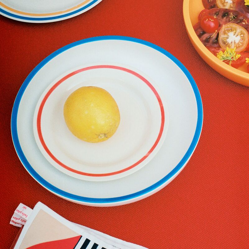 tallrik 18,5 cm, 2-pack, röd