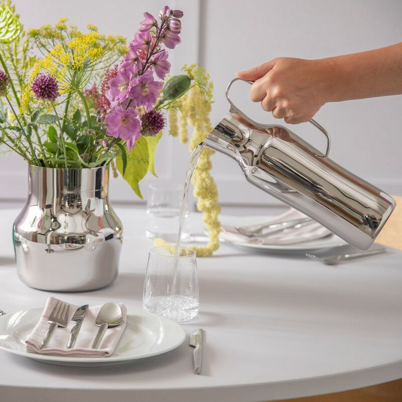 Dorotea karaffel 30 cm, polert stål