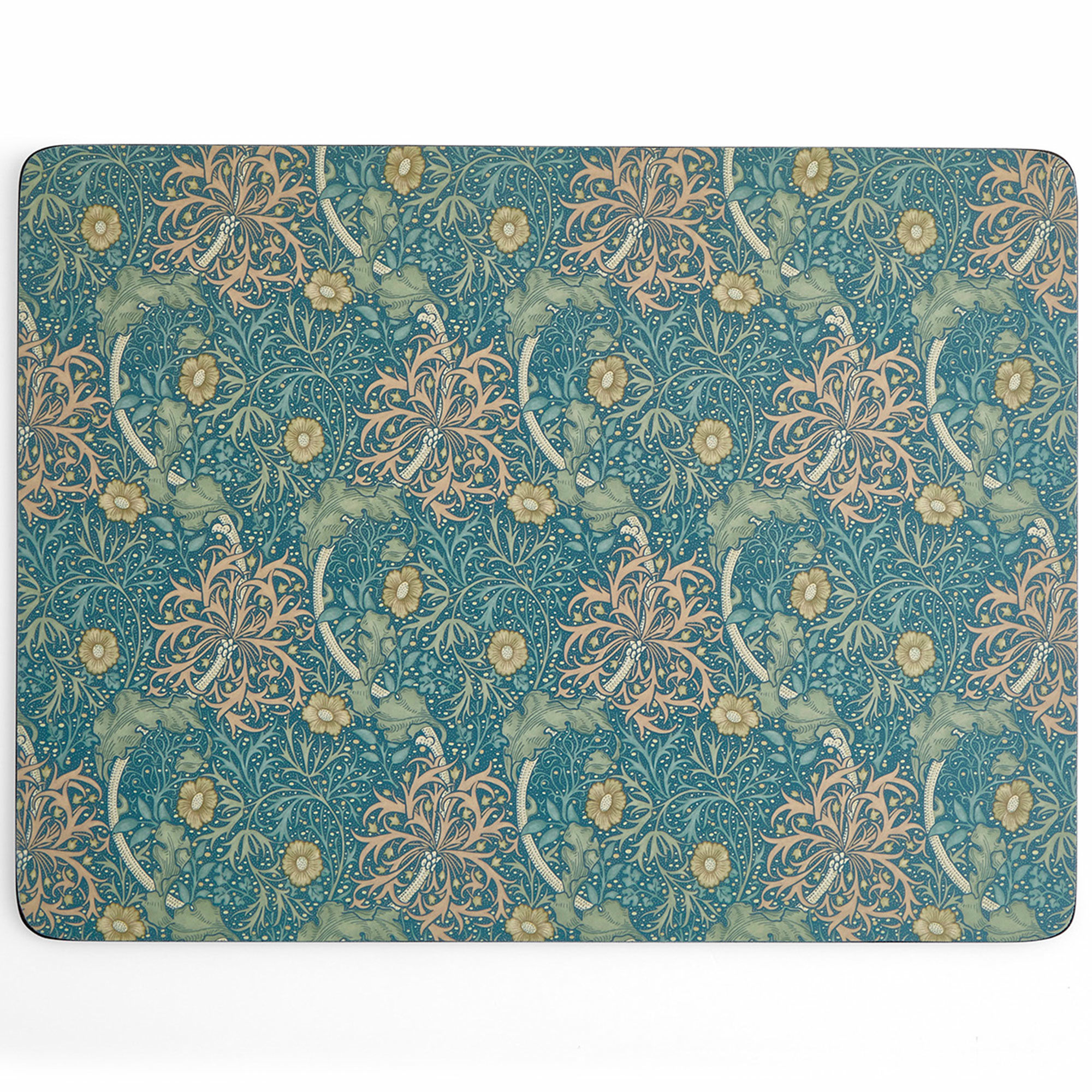 Spode Morris og Co Seaweed bordbrikker 40×30 cm 4-pakning, grønn