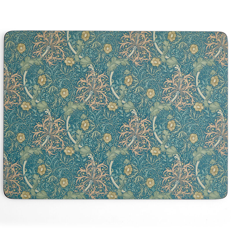 Spode Morris & Co Seaweed bordbrikker 40x30 cm 4-pakning, grønn