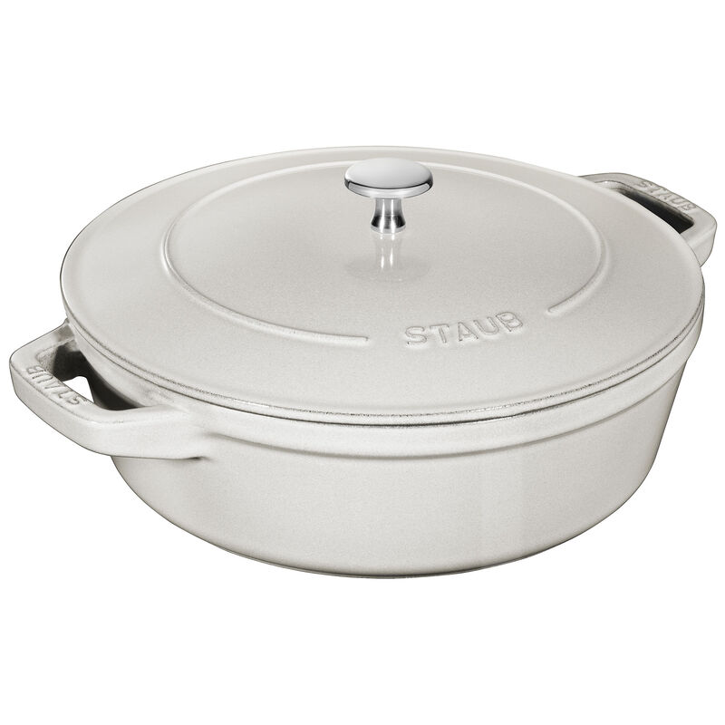 Grytesett i støpejern 24 cm, White Truffle